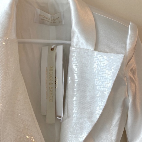 Bronx and Banco Gigi Bridal Blazer Dress in White - Picture 11 of 16